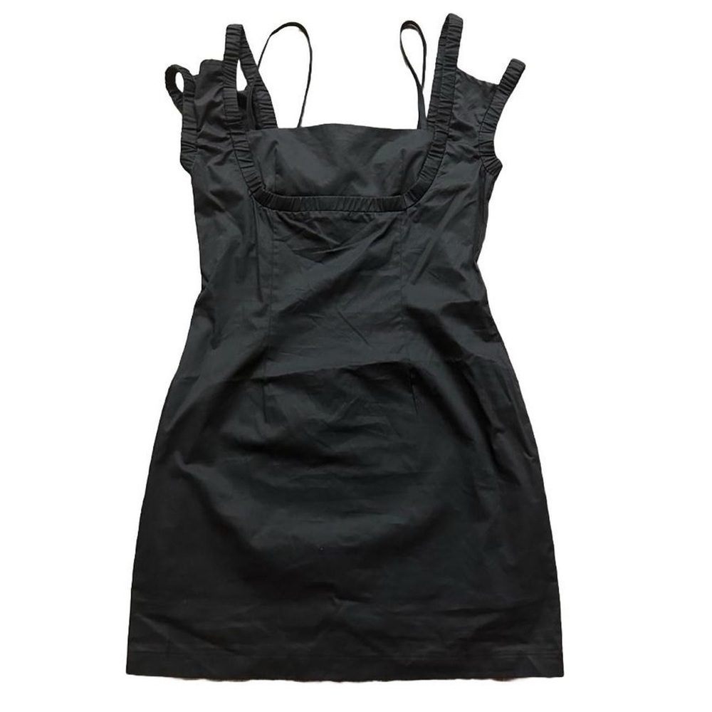 Lioness Black Spaghetti Strap Bodycon Mini Dress